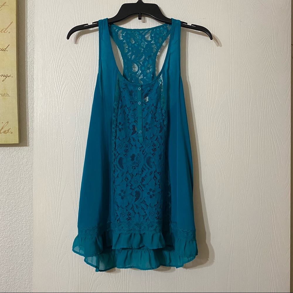 Aeropostale Lace Racer Back Tank NWT